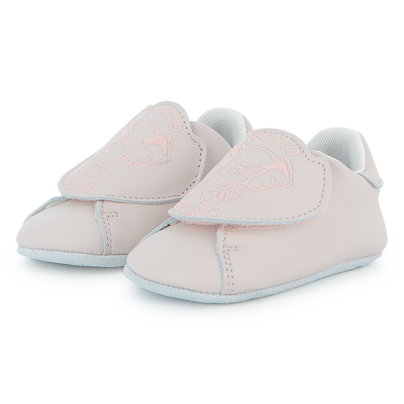 Baby booties in cowhide leather KENZO KIDS 
                    UNISEX