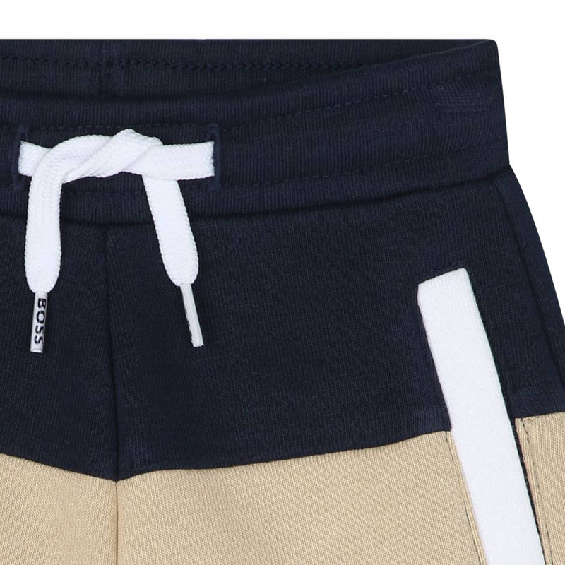 Two-tone fleece shorts BOSS 
                        BOY