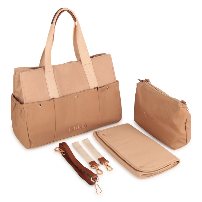 Bi-material diaper bag CHLOE 
                    GIRL