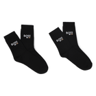 Pack of 2 pairs of socks, BLACK, hi-res