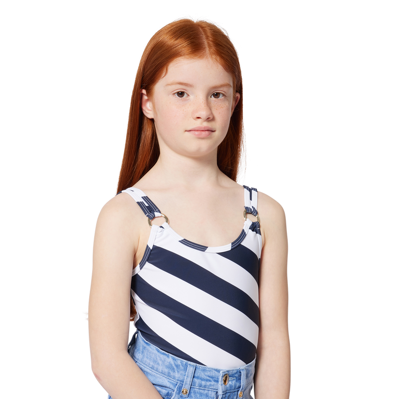 Striped One-piece bathing suit MICHAEL KORS 
                        GIRL