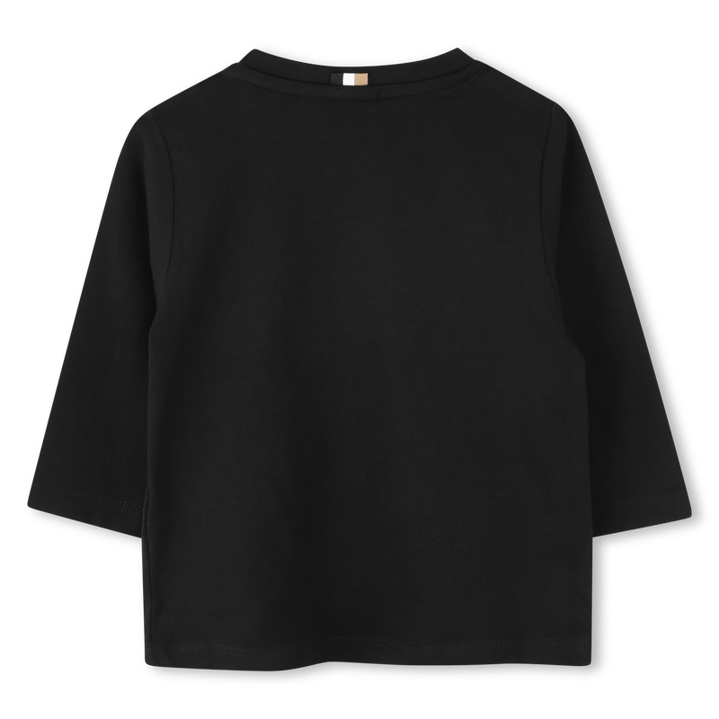 Cotton Long-Sleeve BOSS 
                        BOY