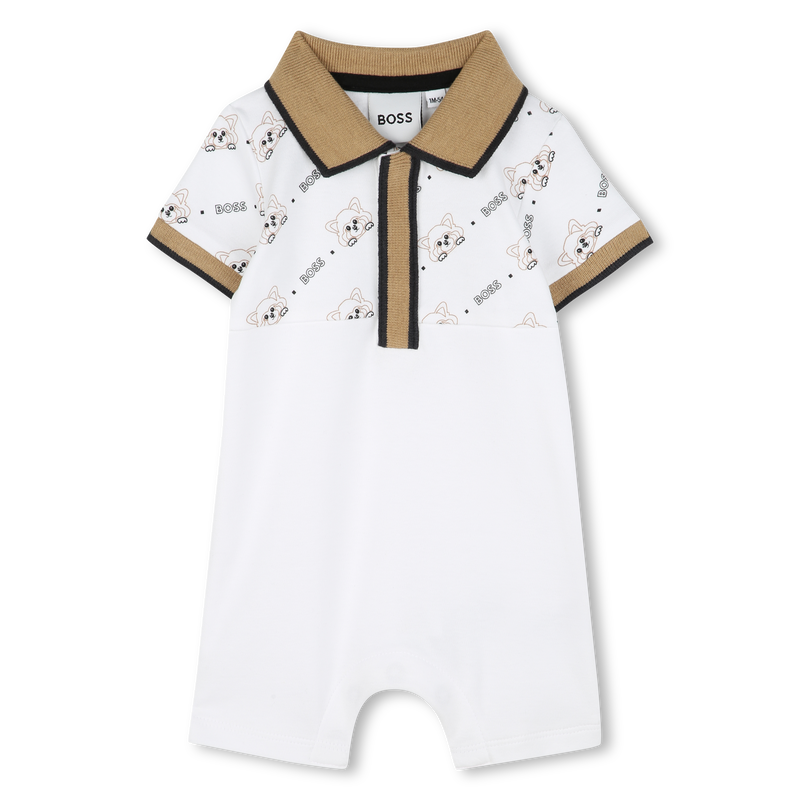 Short polo-neck romper BOSS 
                        BOY