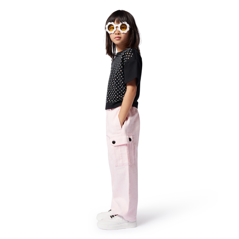 Cotton trousers with pockets MARC JACOBS 
                    GIRL