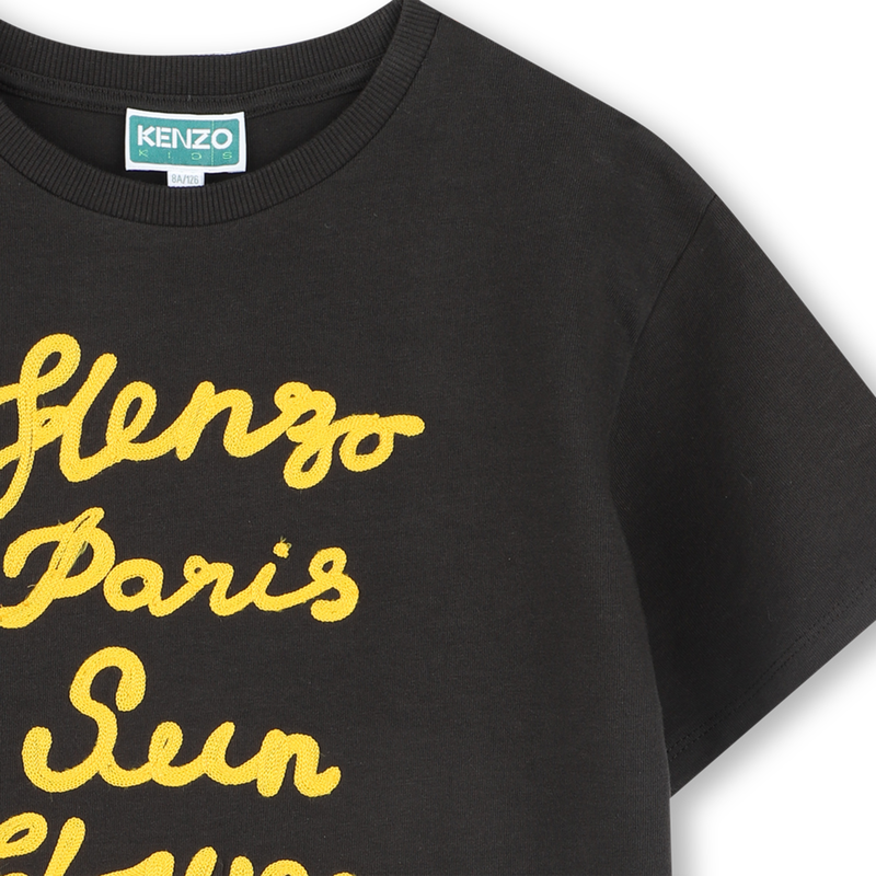Embroidered cotton T-shirt KENZO KIDS 
                        BOY