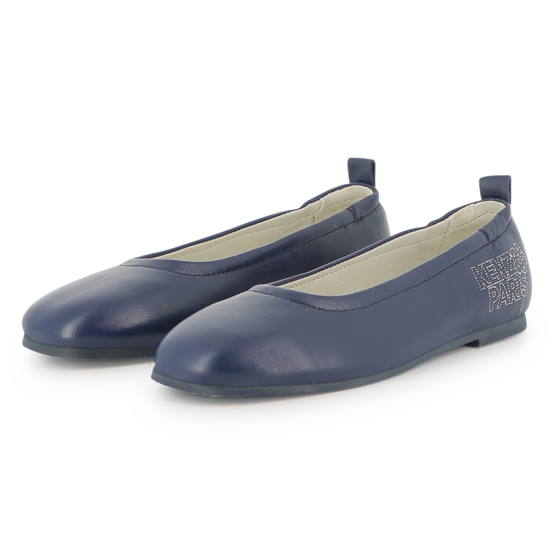 Goat leather ballerina KENZO KIDS 
                        GIRL