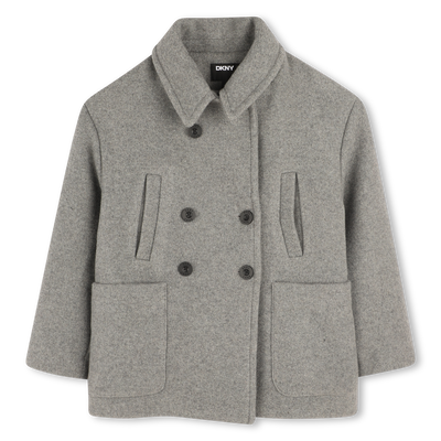 Wool cloth coat DKNY GIRL