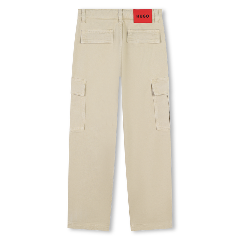 Relaxed Cotton Cargo Trousers HUGO 
                    BOY