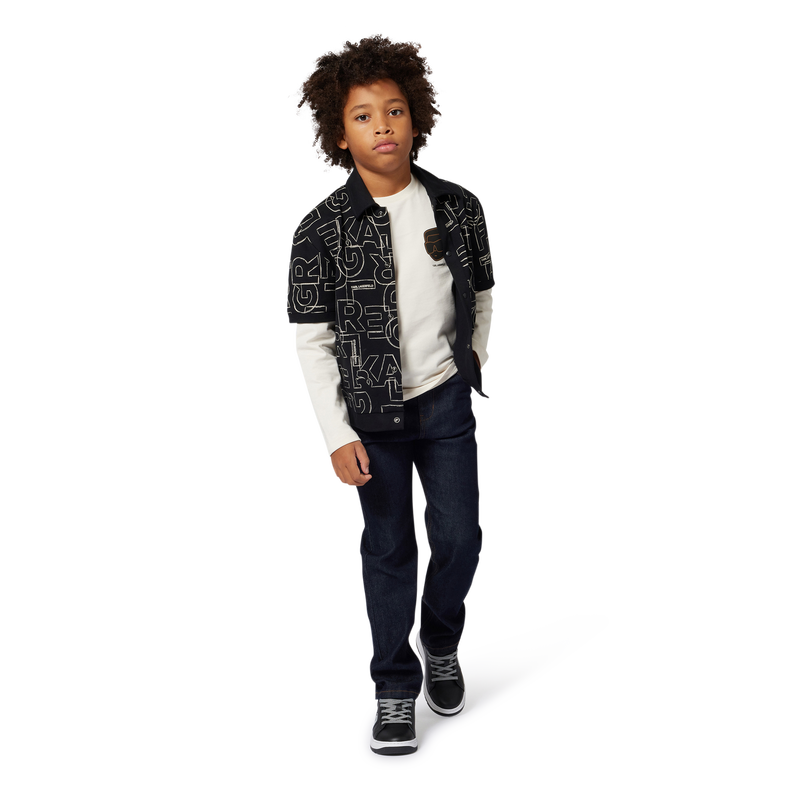 Short-sleeved jersey shirt KARL LAGERFELD KIDS 
                    BOY