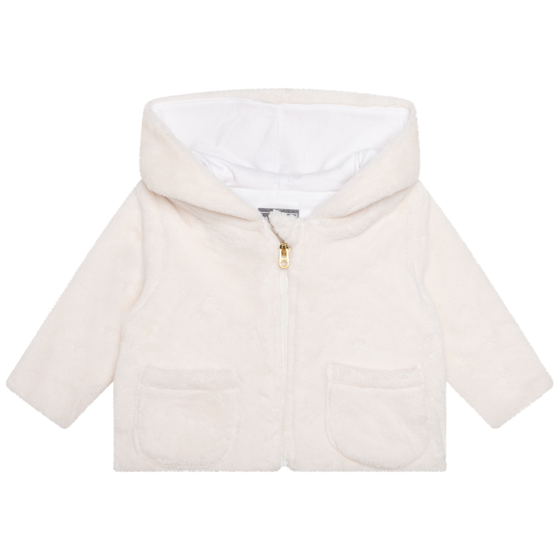 Fluffy hooded coat MICHAEL KORS 
                    GIRL