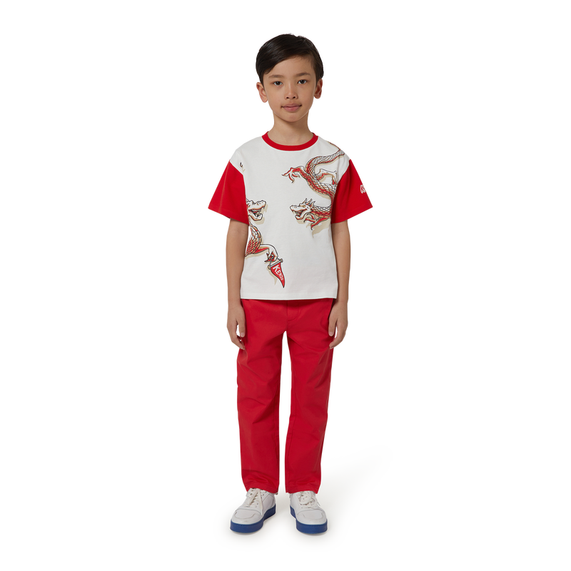 KENZO KIDS Dragon print T shirt
