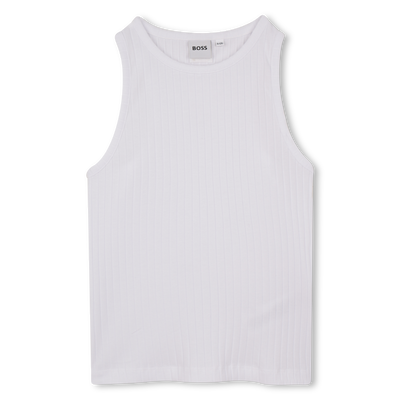 TANK TOP WITH METAL PLATE BOSS GIRL