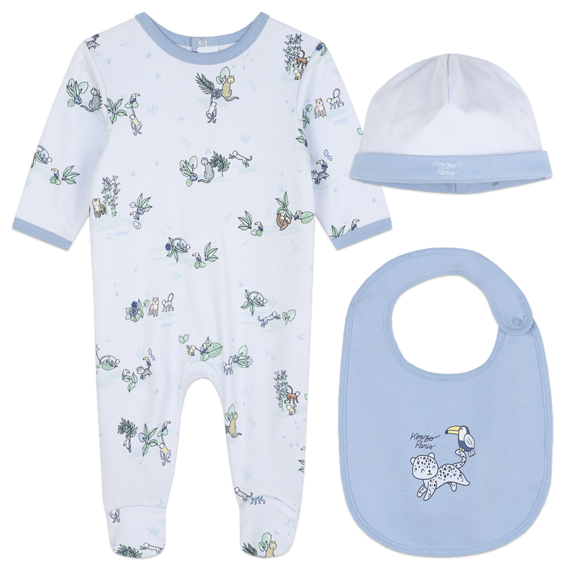 Pajamas, Bib & Hat KENZO KIDS 
                        BOY