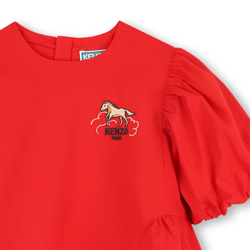 Balloon Sleeve Dress KENZO KIDS 
                        GIRL