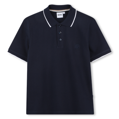 Straight cotton polo shirt BOSS BOY