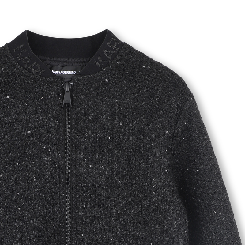 Polyester jacket KARL LAGERFELD KIDS 
                    GIRL