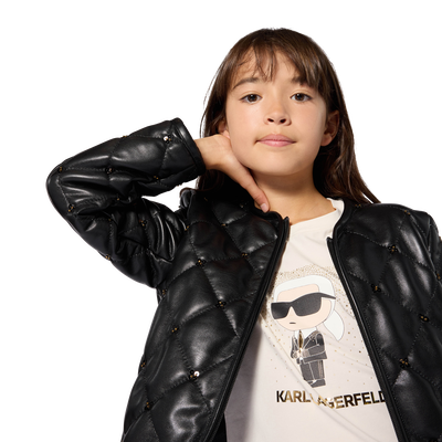 Short sleeve t-shirt KARL LAGERFELD KIDS GIRL