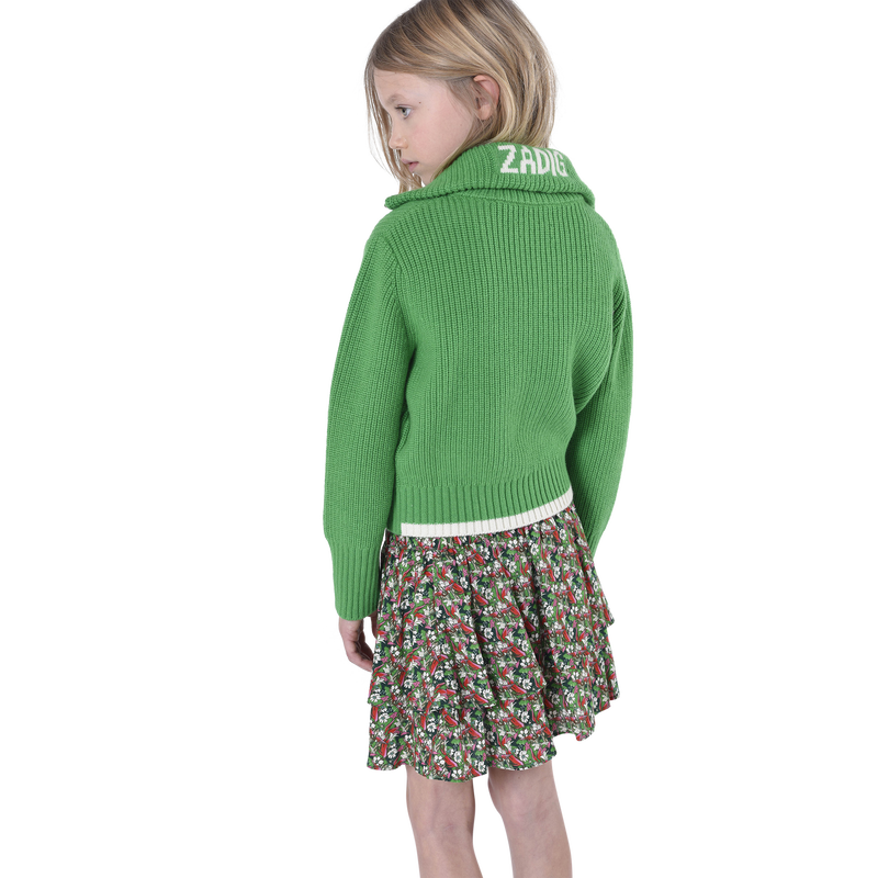 Flower-print frilled skirt ZADIG & VOLTAIRE 
                    GIRL