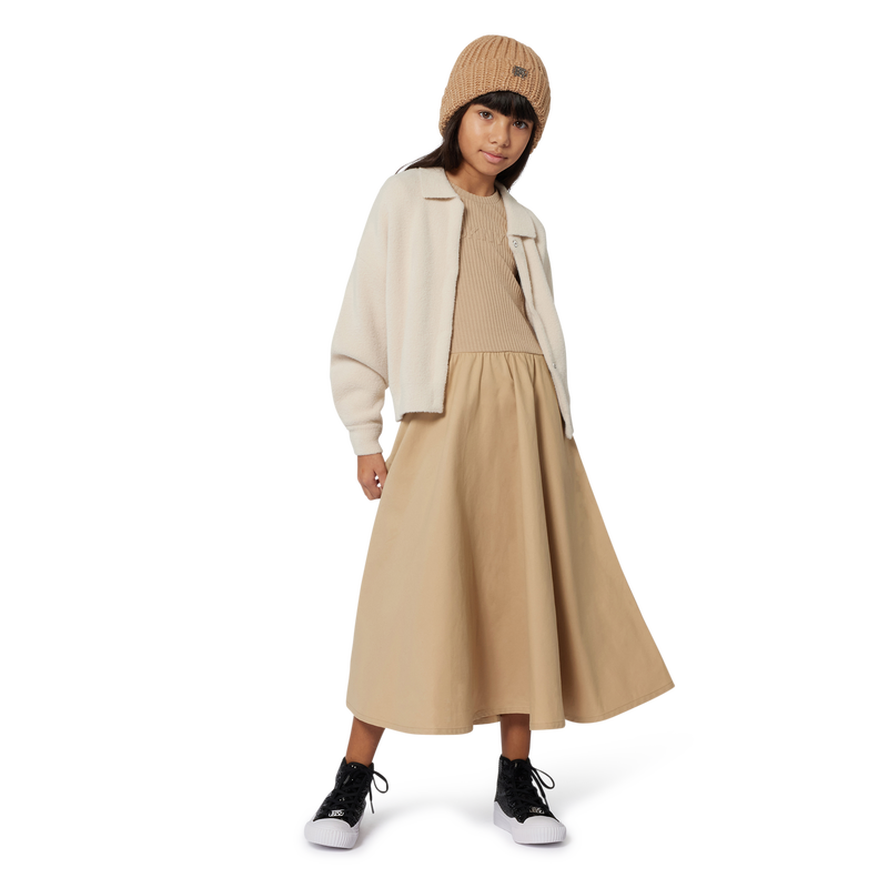 Bi-material long dress DKNY 
                    GIRL