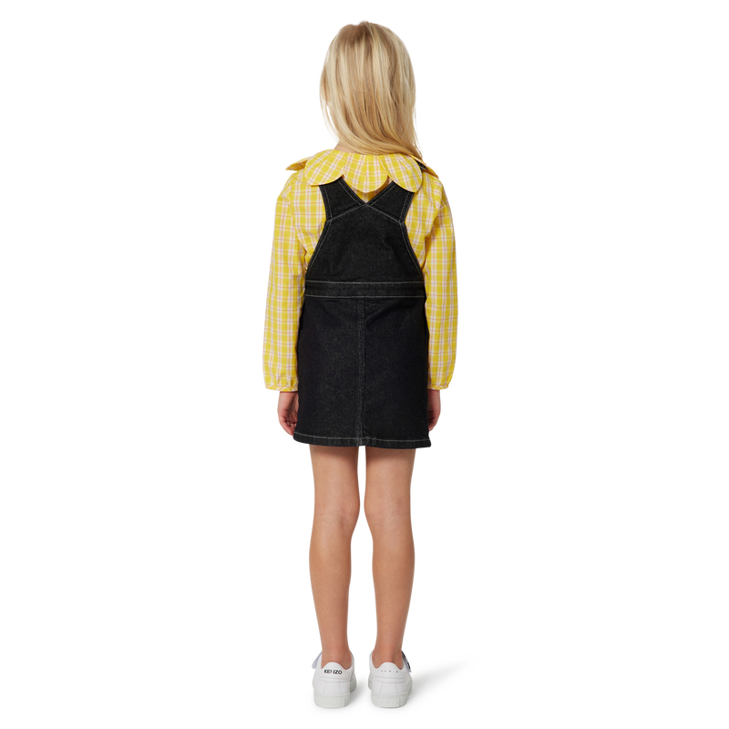 Petal-collar cotton blouse KENZO KIDS 
                    GIRL