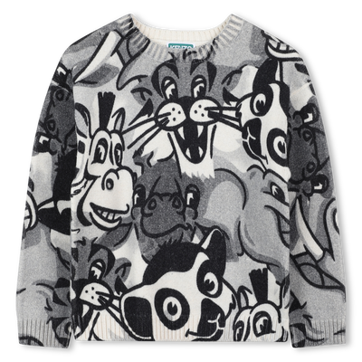 Knit sweater with round neck KENZO KIDS UNISEX