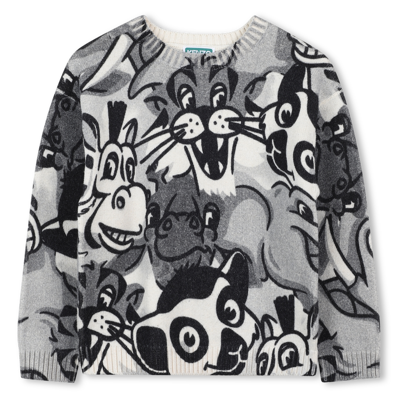 Knit sweater with round neck KENZO KIDS 
                    UNISEX