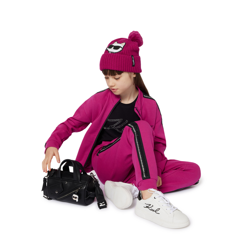 Double jersey cardigan KARL LAGERFELD KIDS 
                    GIRL