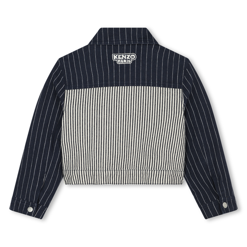 Stripy denim jacket KENZO KIDS 
                    GIRL