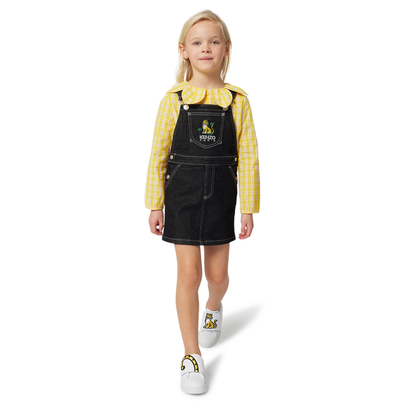 Petal-collar cotton blouse KENZO KIDS 
                    GIRL