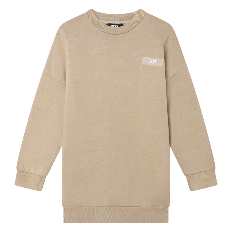 Logo cotton dress DKNY 
                    GIRL