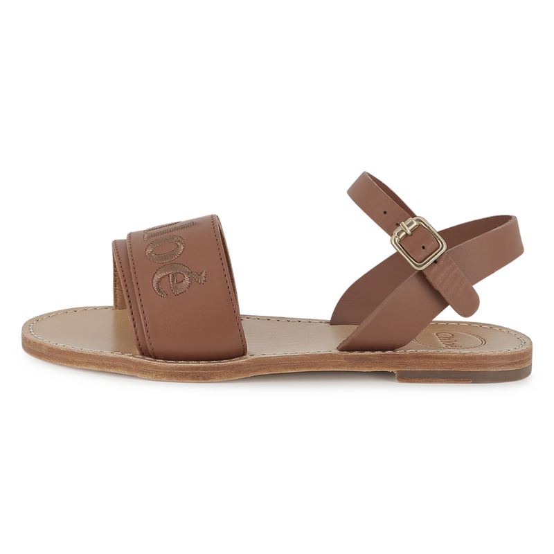 Buckled leather sandals CHLOE 
                        GIRL