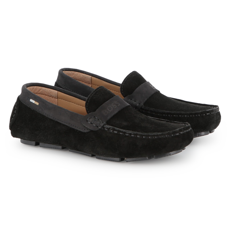 Cowhide leather loafers BOSS 
                        BOY