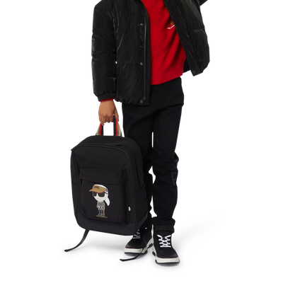 High-Top Leather Sneakers KARL LAGERFELD KIDS BOY