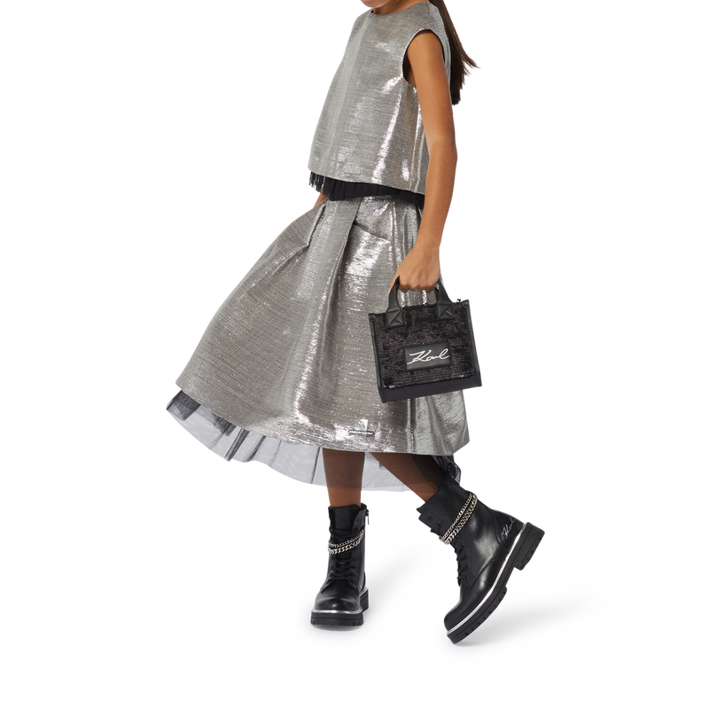 Sleeveless Zip-Up Top KARL LAGERFELD KIDS 
                        GIRL