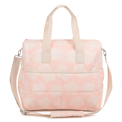 Quilted diaper bag in printed poplin KENZO KIDS UNISEX