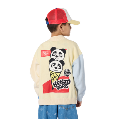 V-Neck Knit Cardigan KENZO KIDS BOY