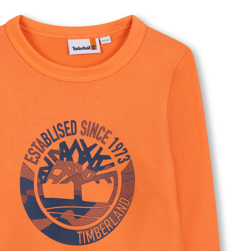 Printed Fleece Sweatshirt TIMBERLAND 
                        BOY