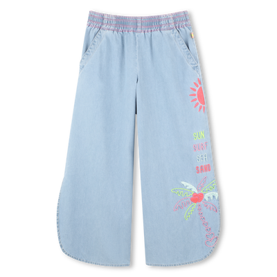 Wide-leg cotton jeans BILLIEBLUSH GIRL