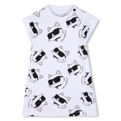 Short-Sleeved Dress KARL LAGERFELD KIDS GIRL