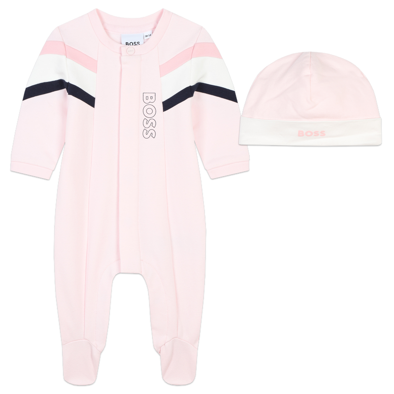 Pajamas & Bonnet Set BOSS 
                    GIRL