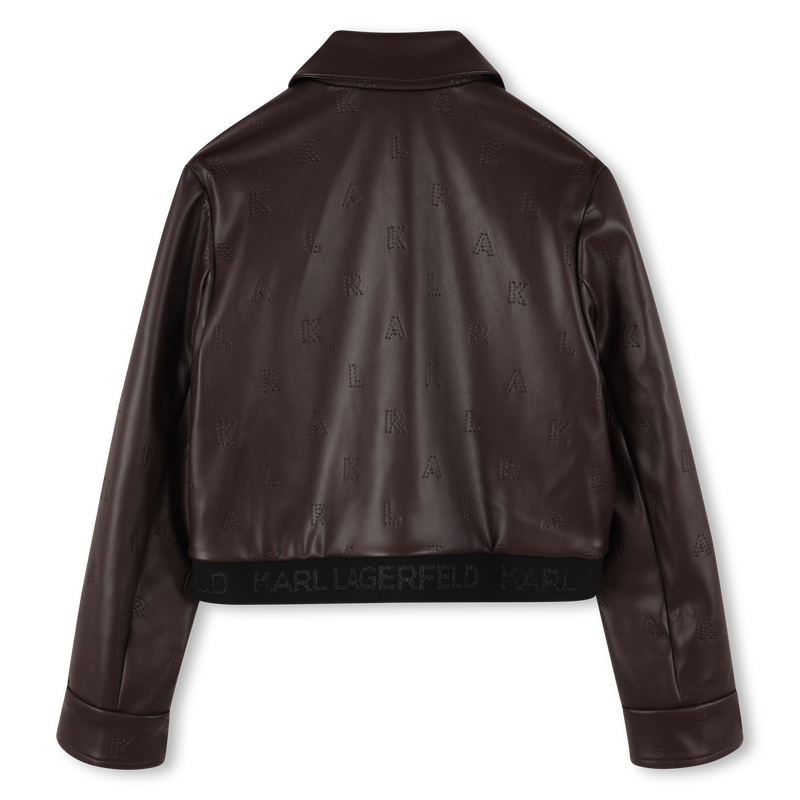 Jacket with zip closure KARL LAGERFELD KIDS 
                    GIRL