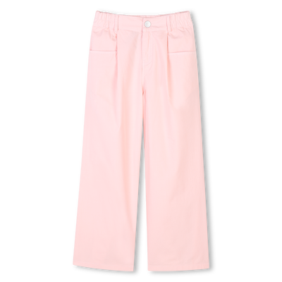 Flared Poplin Pants KENZO KIDS GIRL