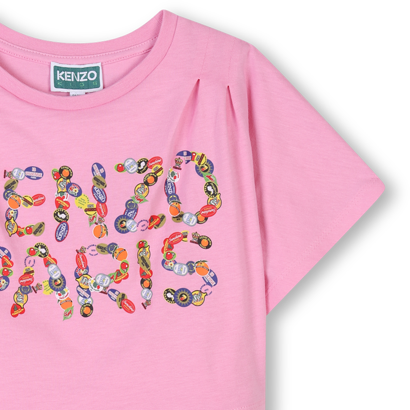 Layered Logo print dress KENZO KIDS 
                        GIRL