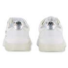 Lace-up sneakers with badge KARL LAGERFELD KIDS 
                    GIRL