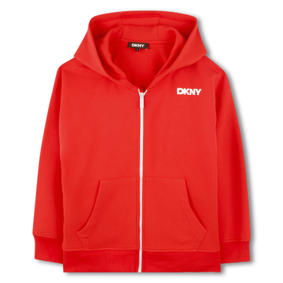 Fleece Hooded Cardigan DKNY BOY
