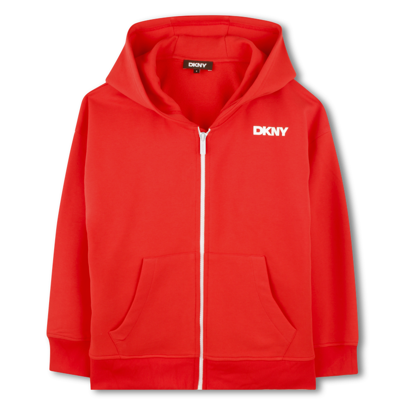 Fleece Hooded Cardigan DKNY 
                        BOY