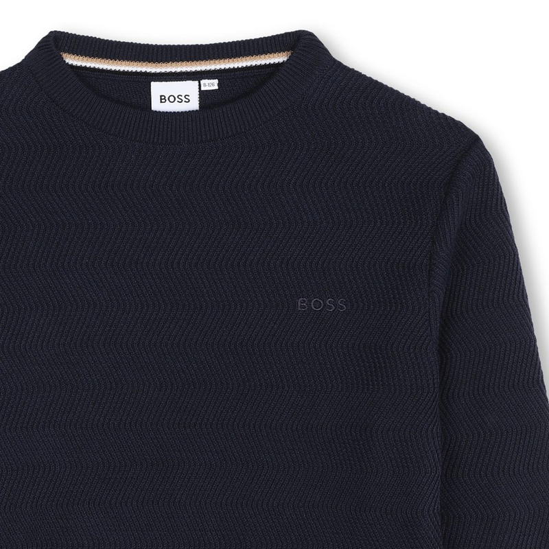 Cotton Sweater BOSS 
                    BOY