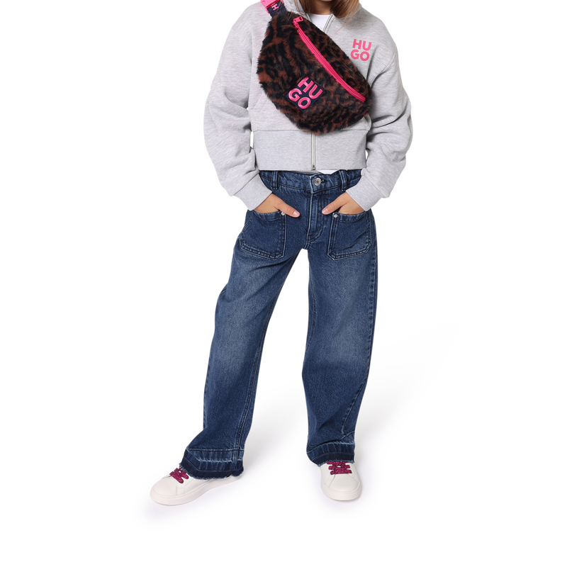 Daisy Zip-Up Hoodie HUGO 
                        GIRL