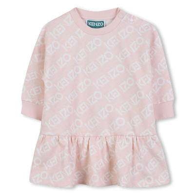 Printed fleece dress KENZO KIDS GIRL