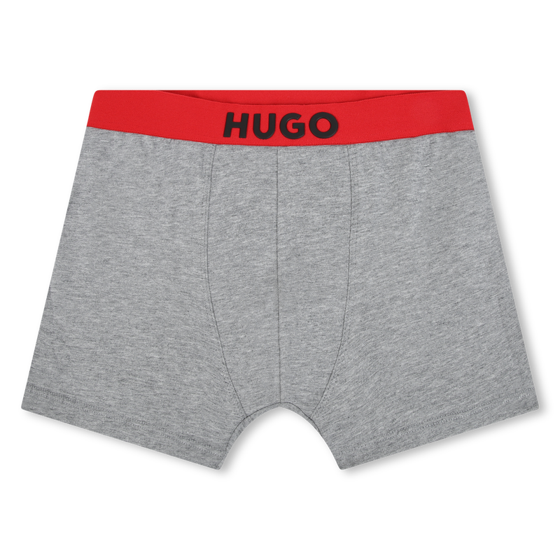 Cotton Boxers (Pack Of 2) HUGO 
                    BOY